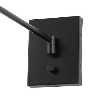 Cary 5.75" Iron Contemporary Swing Arm LED Wall Sconce - JONATHAN Y